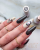 czarny z drobinką saute nails