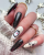 czarny z brokatem saute nails