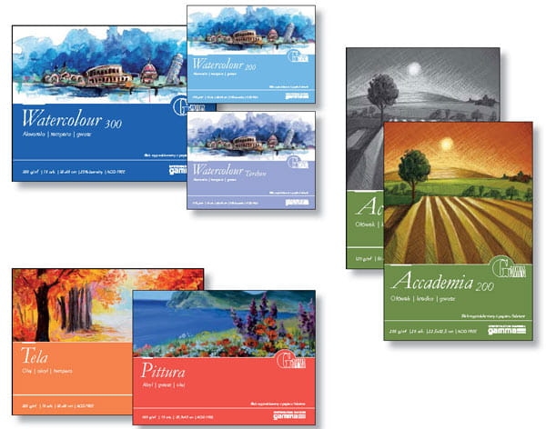 Blok malarski do ćwiczeń akwarelowego nailart'u-959