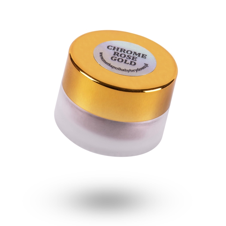 Pyłek CHROME ROSE GOLD sloik