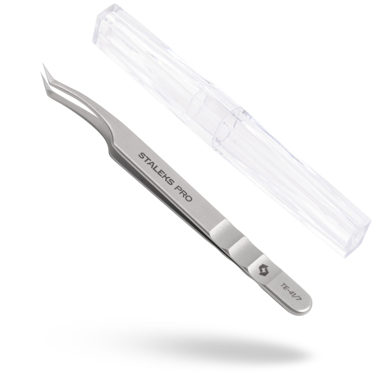 Pęseta profesjonalna do rzęs Staleks Pro 41typ7 fot.aa.jpg