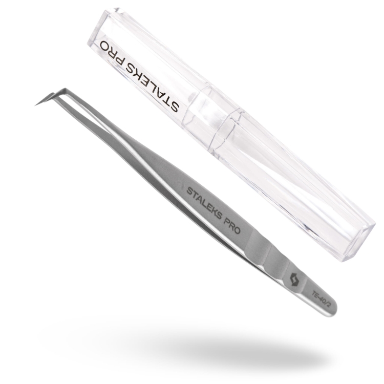 Pęseta profesjonalna do rzęs Staleks Pro 40na2 A.jpg