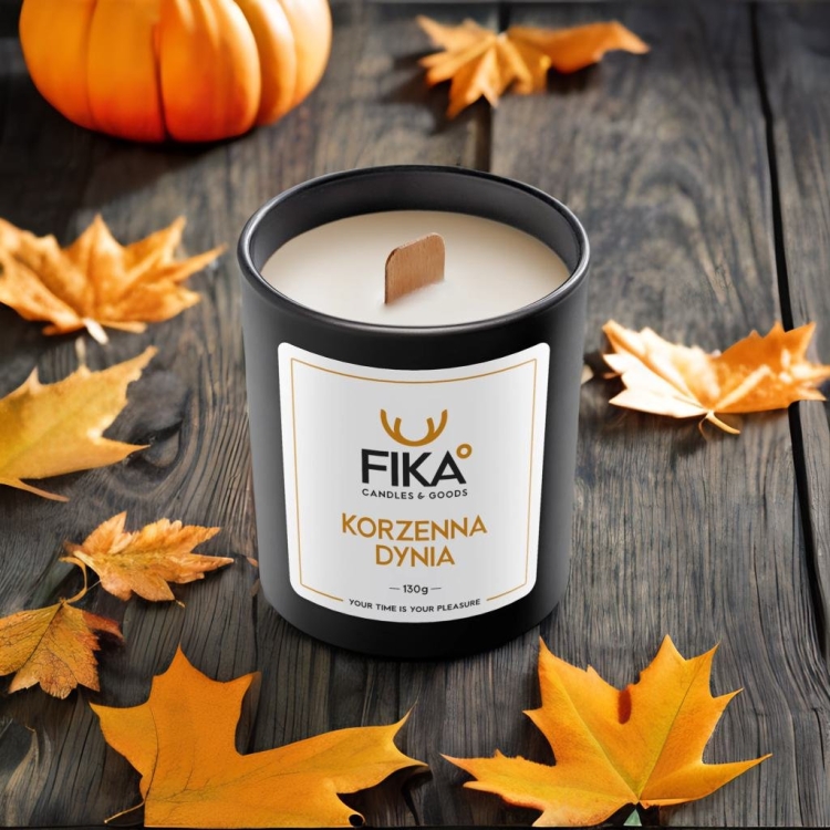 Świeca Sojowa Korzenna Dynia FIKA 160ml-4566