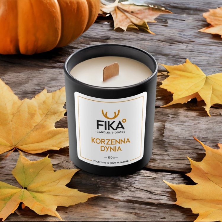 Świeca Sojowa Korzenna Dynia FIKA 160ml-4567