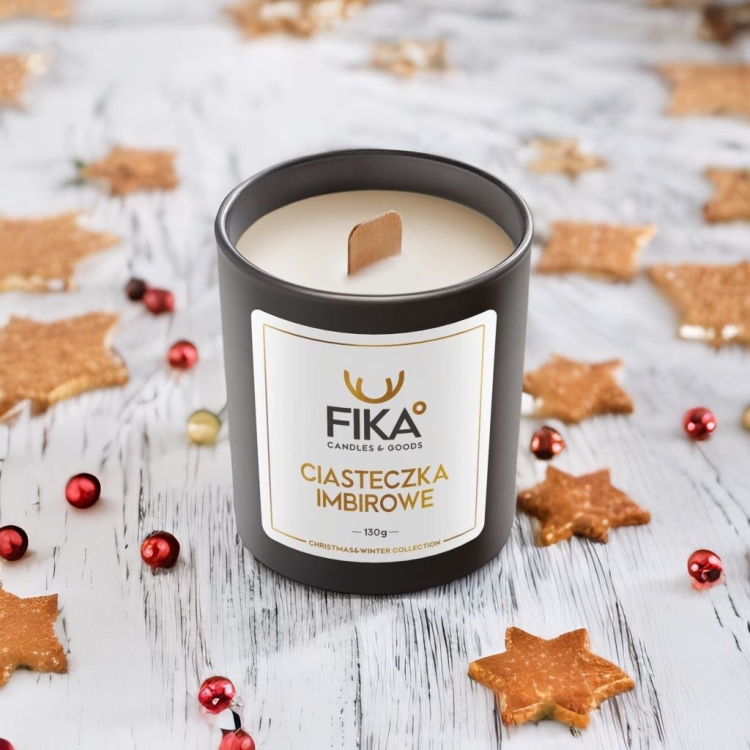 Świeca Sojowa Ciasteczka Imbirowe FIKA 160ml-5571