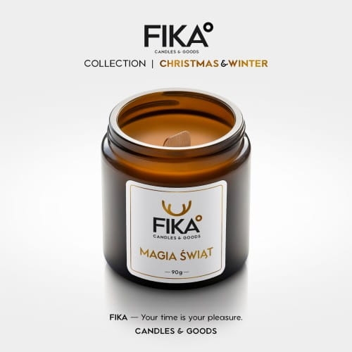 Świeca Sojowa Magia Świąt FIKA 120ml-5594
