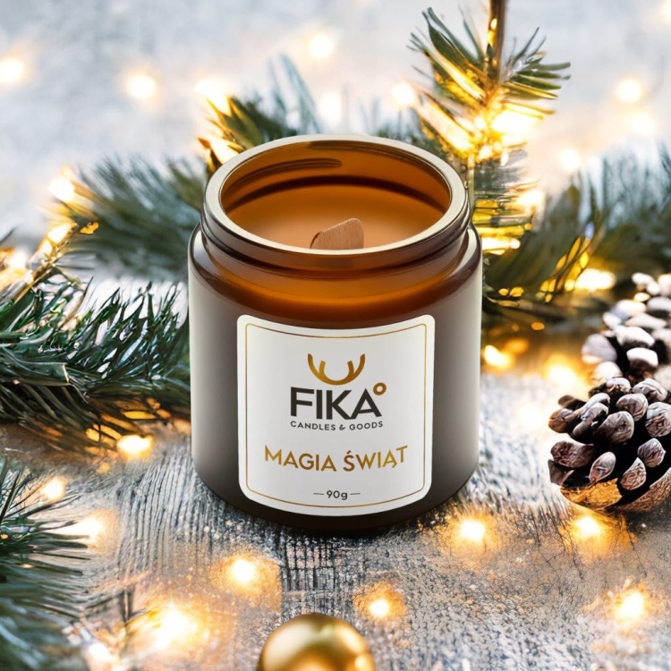Świeca Sojowa Magia Świąt FIKA 120ml-5595