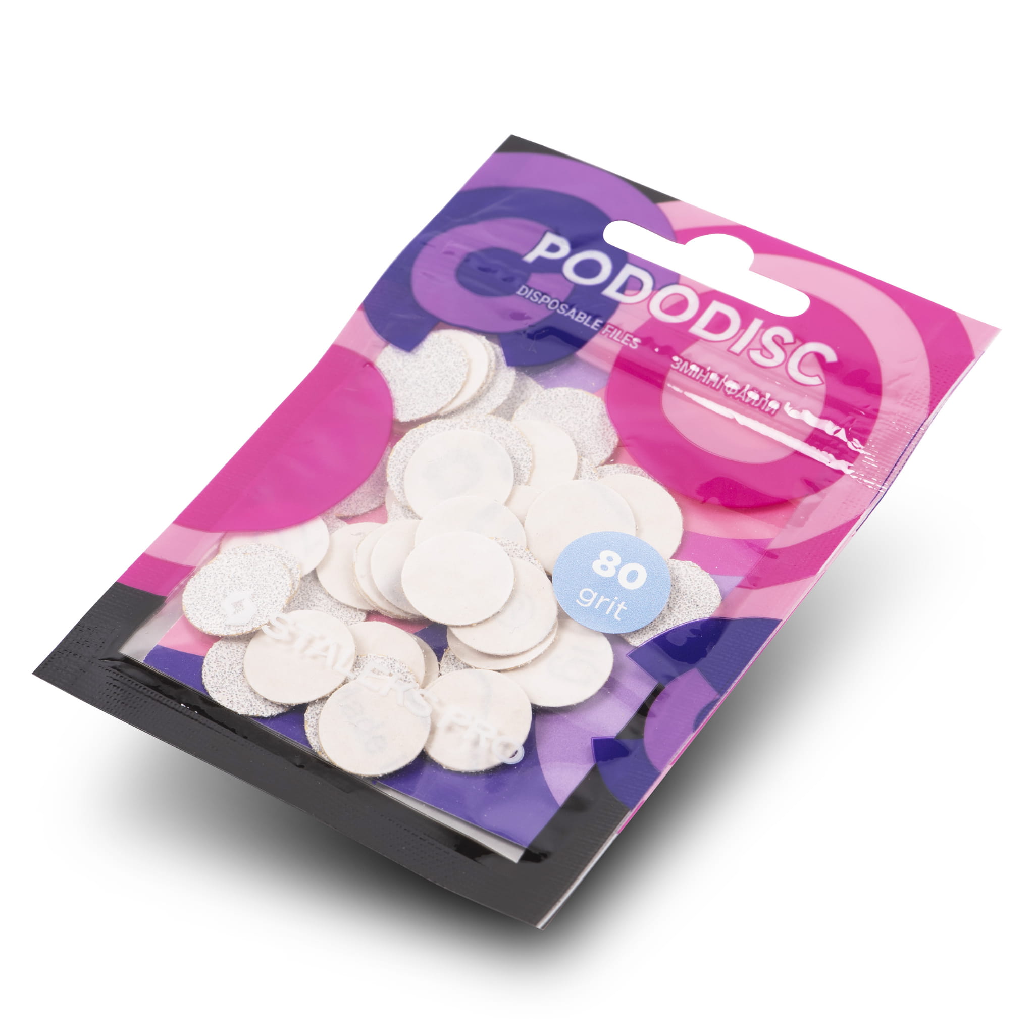 Krążki x50 ściernenaklejki PODODISC Staleks g80.JPG