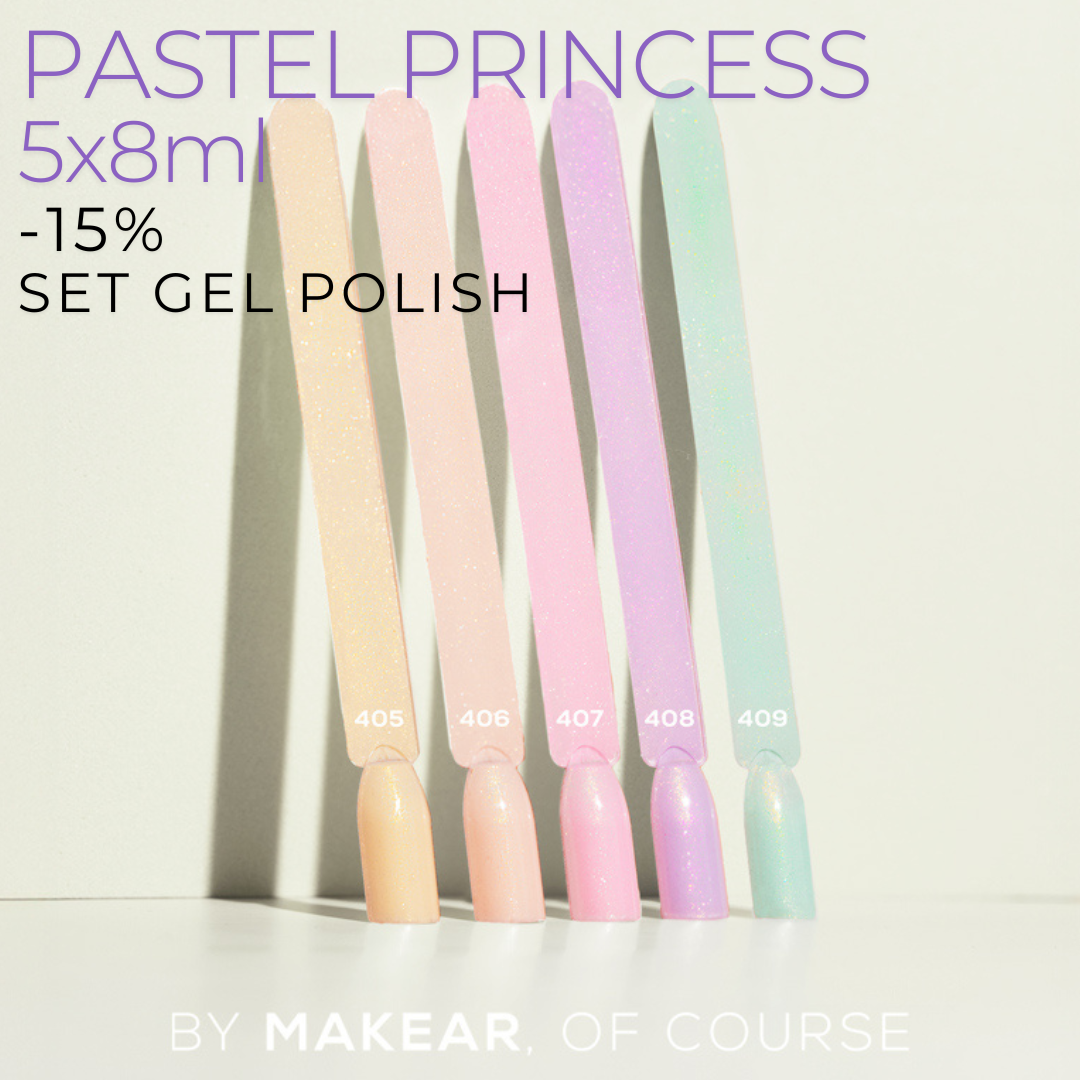 pastelowe lakiery hybrydowe makear zestaw