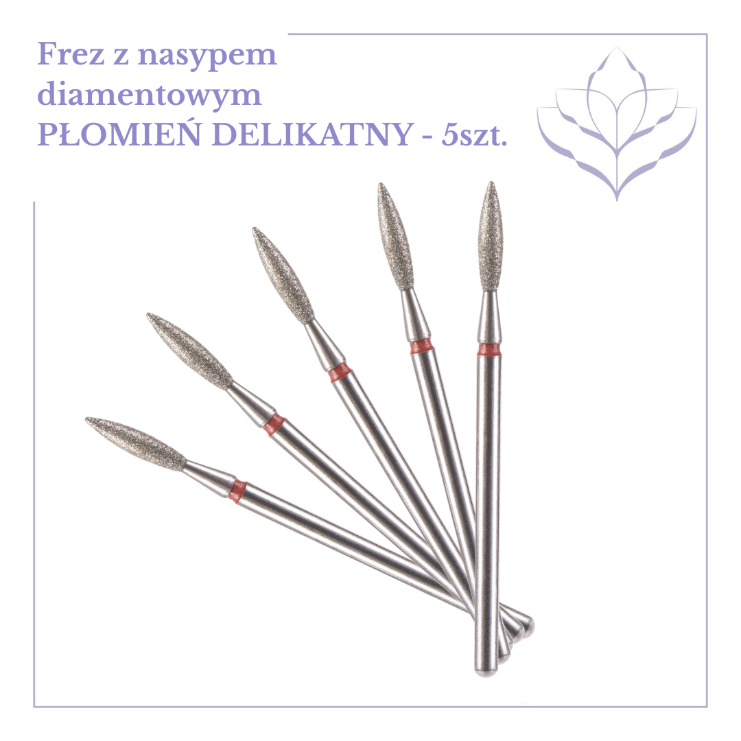 Zestaw frezów PŁOMIEŃ delikatny
