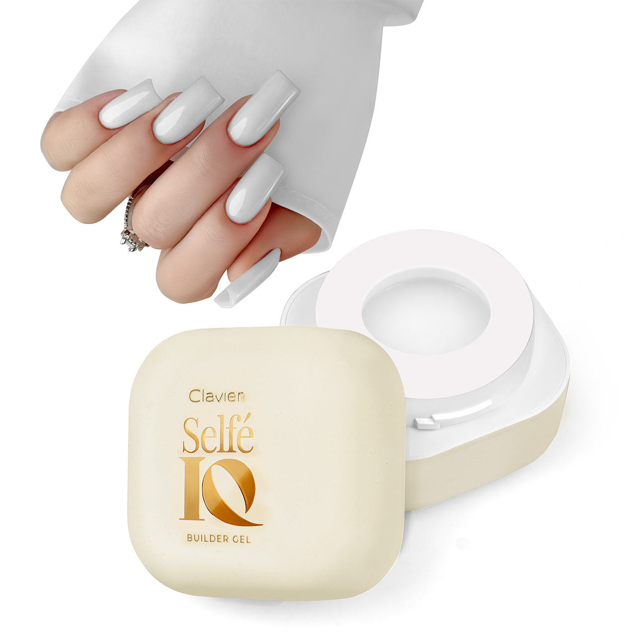 mleczny żel do paznokci