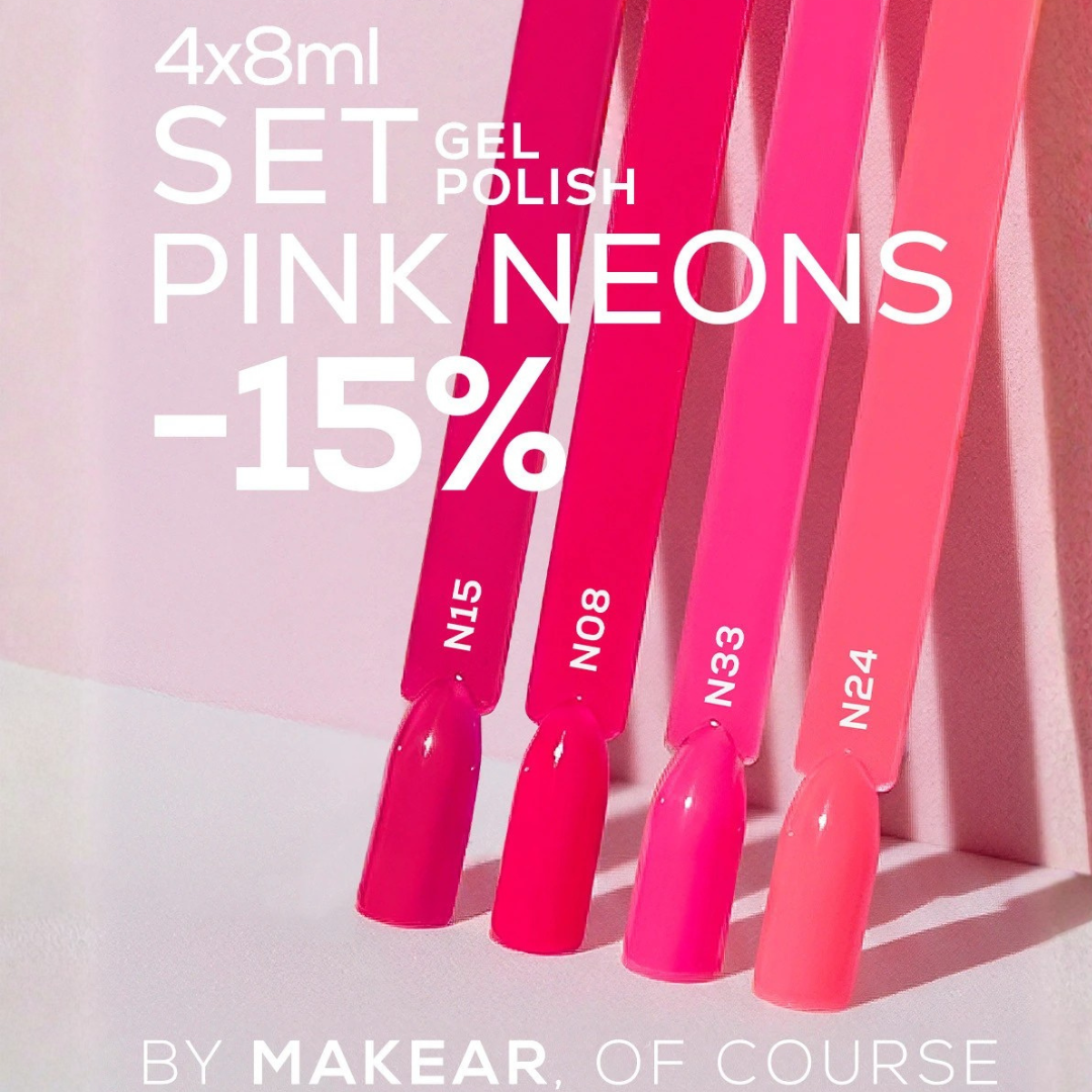 Zestaw lakierów pink neons