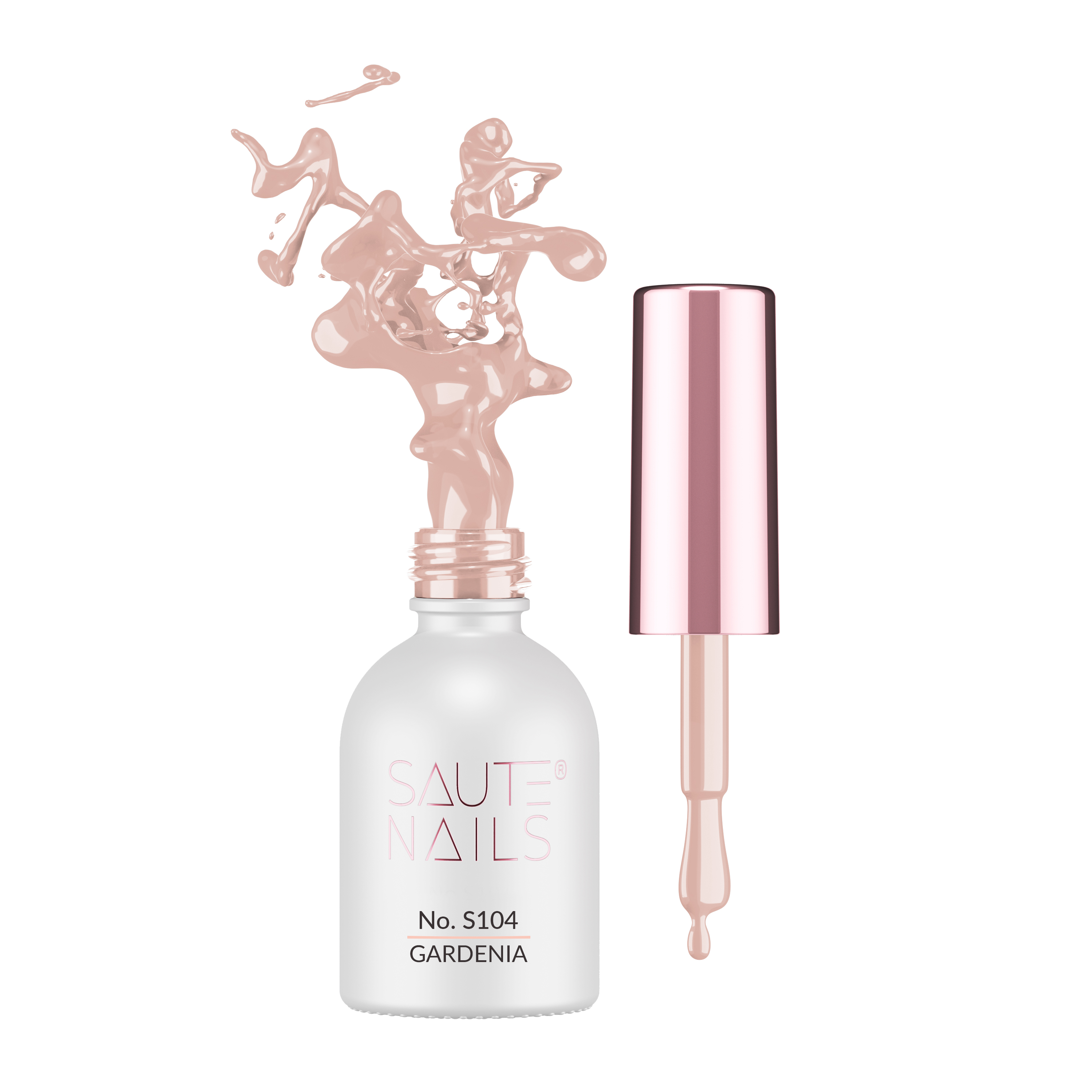 Lakier hybrydowy S104 Gardenia Saute Nails
