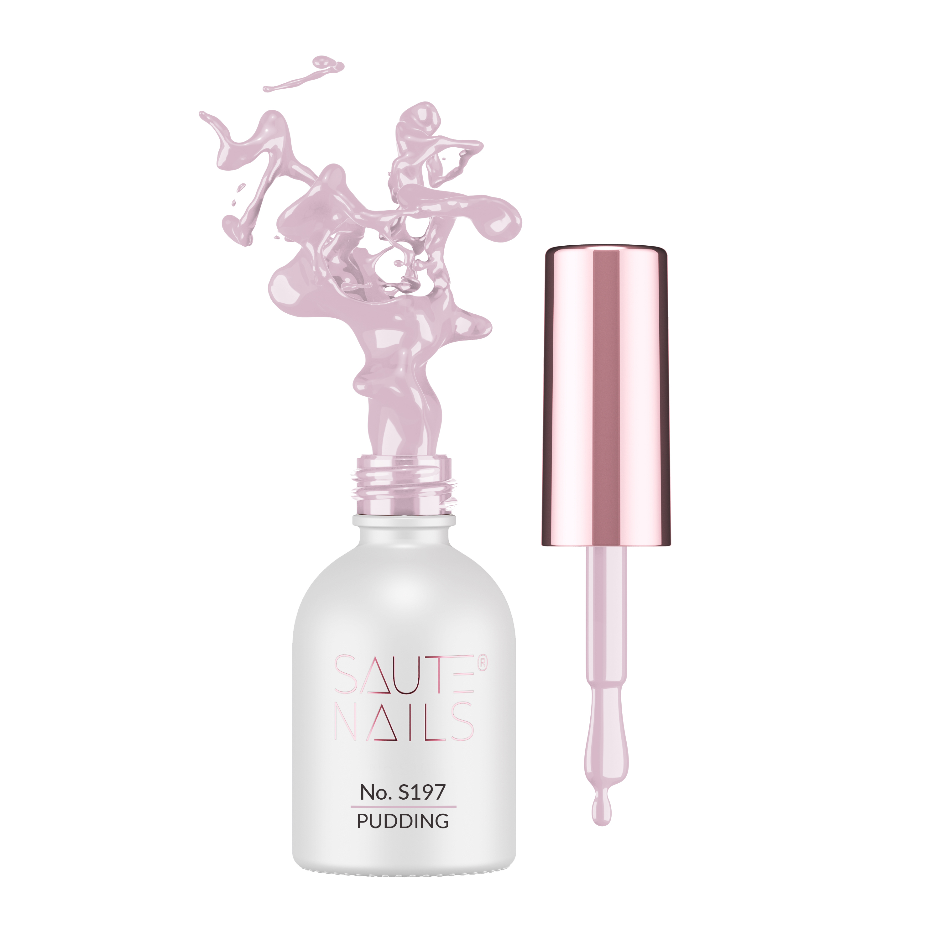 Lakier hybrydowy S197 PUDDING Saute Nails